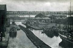 The south-eastern section of Goole Docks around 1885-90.