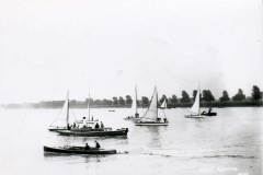 Racing yachts completing in Goole's 1907 Regatta.