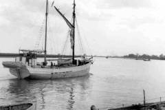 The sailing vessel Johanna, the last sailing vessel to visit Goole.