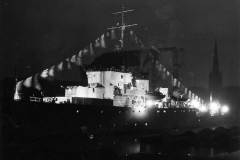 HMS Bramble during an official visit to Goole in 1951.