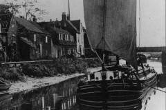 A Humber keel on the River Ouse or Humber Estuary.