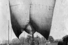 A Humber keel running before the wind.