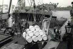 Discharging  butter, Goole docks