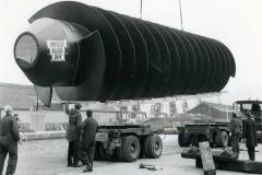 A 23.5-tonne sewage pump imported in 1973 in Goole Docks.