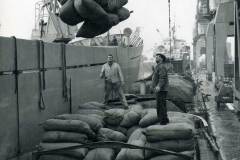 Discharging tanning nuts, Goole