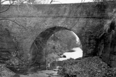 The Grade II listed Haw Park Bridge, near Walton Hall, Wakefield.