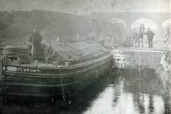 A registered 'Fly-boat' at Lock 21, Double Lock Bottom, Dewsbury.