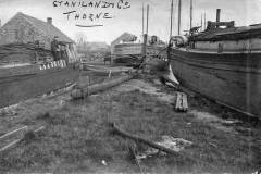 Three wooden barges at Staniland & Co, Thorne.