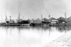 Two Bennett Line steamships in Railway Dock, Goole.