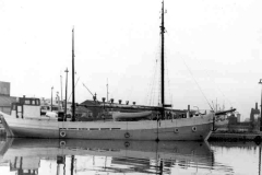 The sailing vessel Johanna, the last sailing vessel to visit Goole.