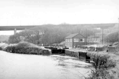 Anchor Pit Flood Lock, on the Calder and Hebble Navigation.