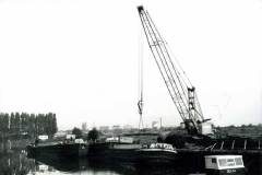 Barges being loaded