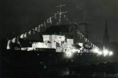 HMS Bramble during an official visit to Goole in 1951.