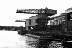 Barges at a wharf