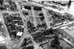 An aerial view of the area to be redeveloped in the town of Goole.