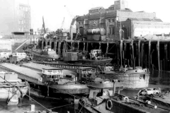 Barges in dock