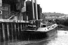 A moored barge