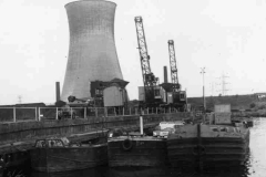 Barges at Thornhill Power Station